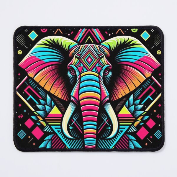 Item preview, Colorful geometric decorative Elephant designed and sold by Dogandesighn.