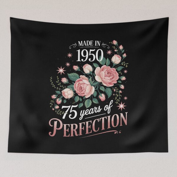 Item preview, 75 Year Old Made In 1950 Floral 75th Birthday Women  designed and sold by BeetleMalon.