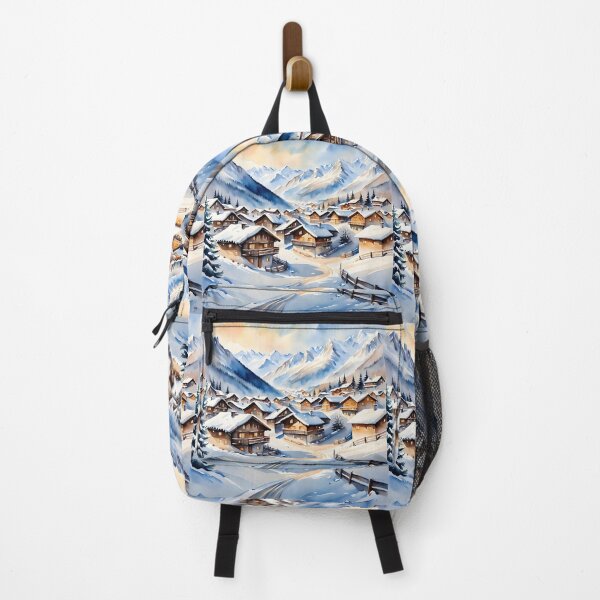 Item preview, Alpine Village in Snowlight designed and sold by PawPrintedArt.