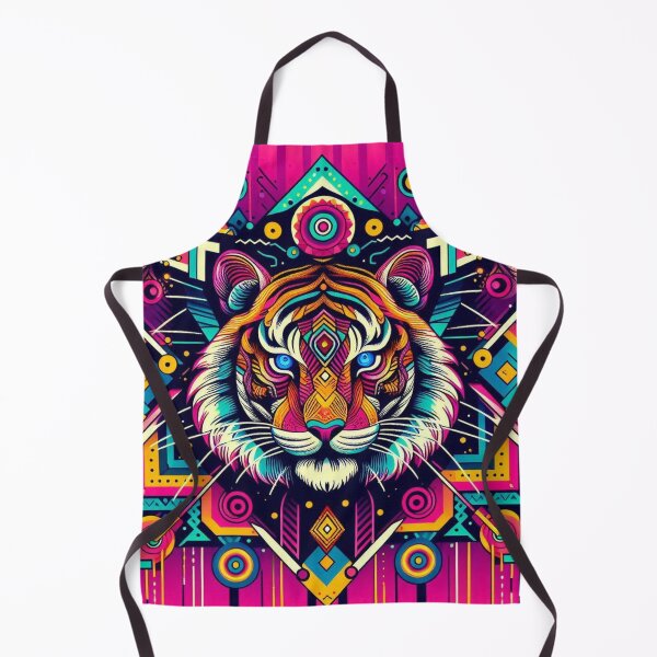 Item preview, Colorful geometric mystic tiger  designed and sold by Dogandesighn.
