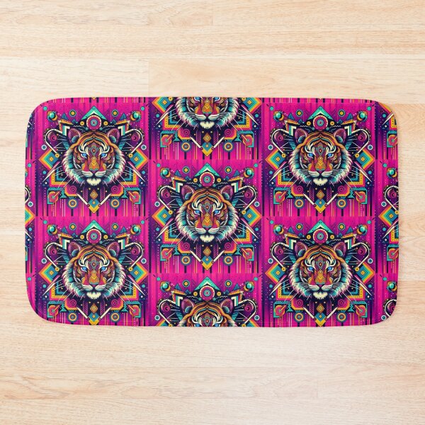 Item preview, Colorful geometric mystic tiger  designed and sold by Dogandesighn.