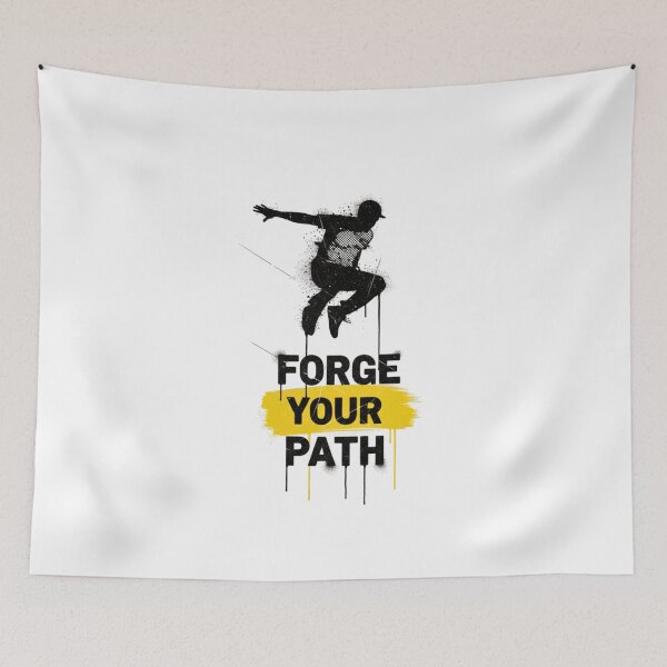 Item preview, Forge Your Path – Motivational Parkour Silhouette Design designed and sold by Kavya Art.
