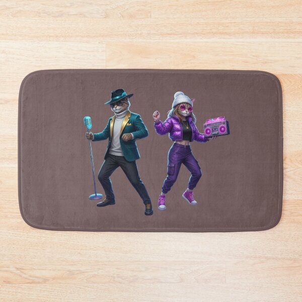 Item preview, Cosmic Cat Concert | Galaxy Disco Party with Neon Lights designed and sold by E-SarnEdge.