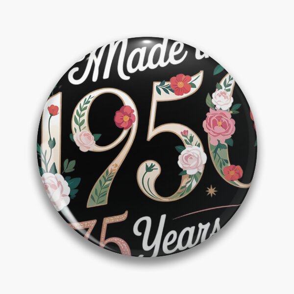 Item preview, 75 Year Old Made In 1950 Floral 75th Birthday Women4  designed and sold by BeetleMalon.