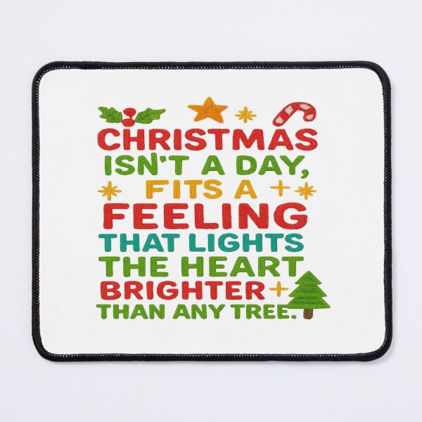 Item preview, Christmas Feeling Quote – Heartwarming Holiday Embroidery ArtChristmas Feeling Quote – Heartwarming Holiday Embroidery Art designed and sold by Gurjeetpixelart.