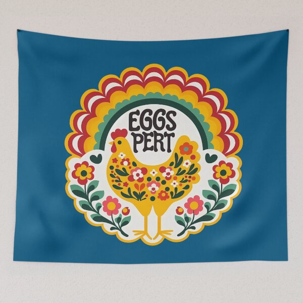 Item preview, Folk Eggs-Pert Hen – Scandinavian Folk Art by heidiannemorris © designed and sold by FOLK ART FUSION by heidiannemorris.