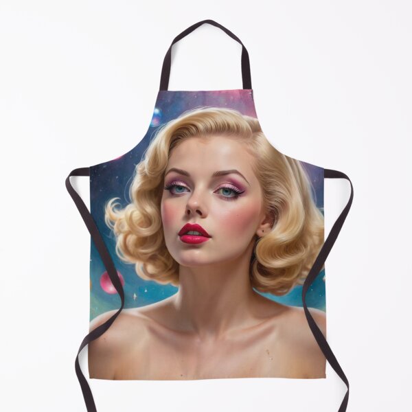 Item preview, Dream-Core Retro Sci-Fi Pin-Up – Starlight Drift Cosmic Girl | Vintage 1950s Fantasy designed and sold by MissSaylor.