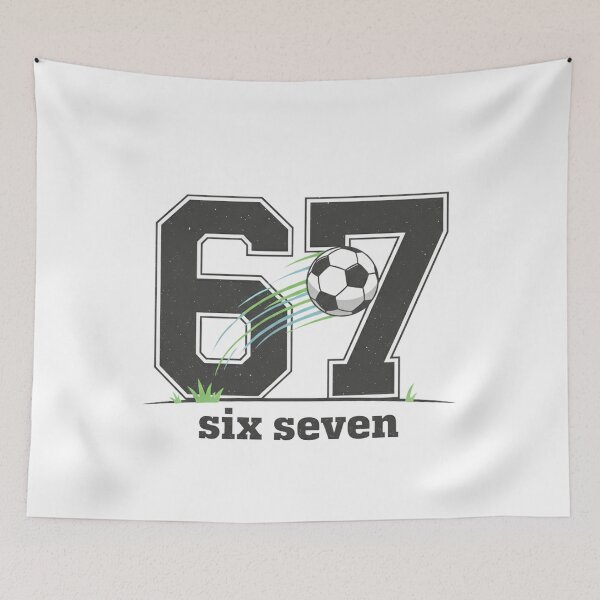 Item preview, 67, Six Seven Meme Funny Gifts For Soccer Lover designed and sold by DavdPrt.