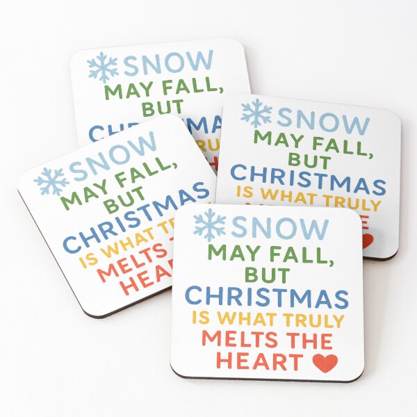 Item preview, Snowy Christmas Heart Quote – Winter Holiday Typography designed and sold by Gurjeetpixelart.