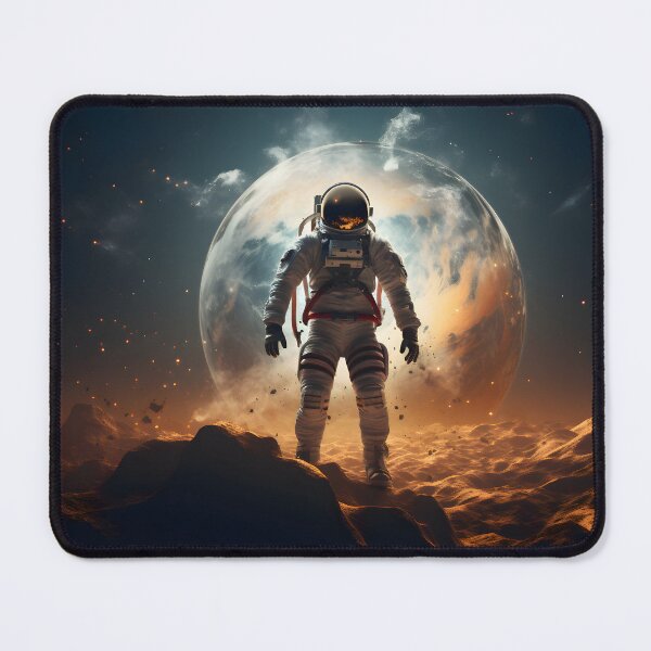 Item preview, Astronaut in outer space with planet as backdrop designed and sold by CHERRY--SHOP.