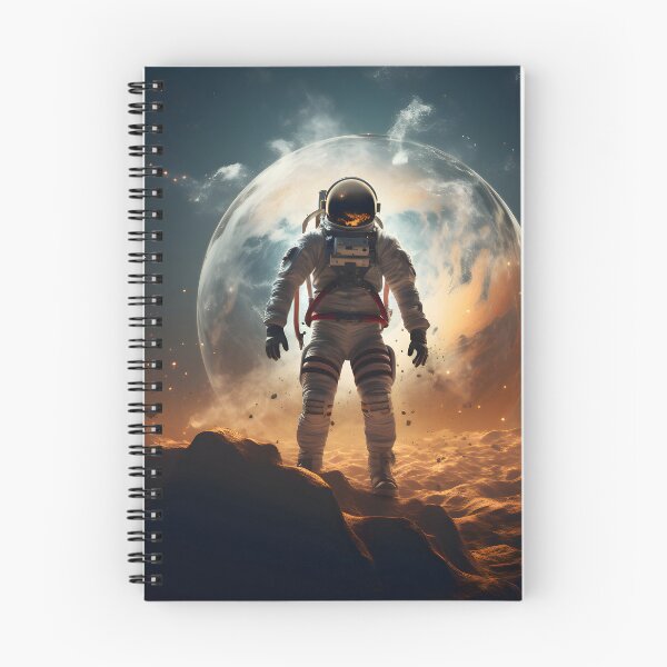 Item preview, Astronaut in outer space with planet as backdrop designed and sold by CHERRY--SHOP.