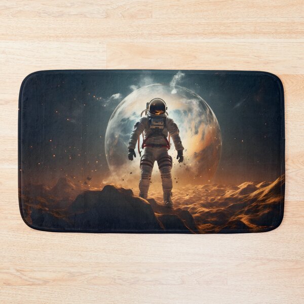 Item preview, Astronaut in outer space with planet as backdrop designed and sold by CHERRY--SHOP.