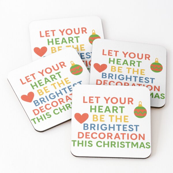 Item preview, Brightest Heart Christmas Quote – Festive Decorative Typography designed and sold by Gurjeetpixelart.