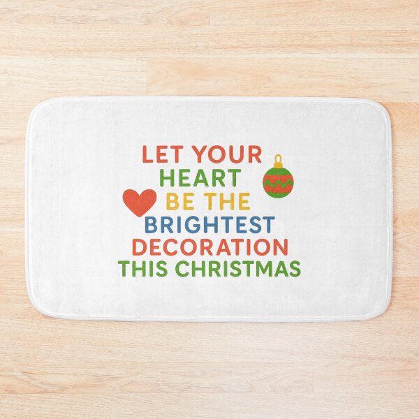 Item preview, Brightest Heart Christmas Quote – Festive Decorative Typography designed and sold by Gurjeetpixelart.