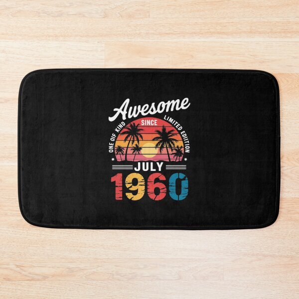 Item preview, Awesome since July 1960 65 Years Old 65th Birthday Men Women  designed and sold by BeetleMalon.