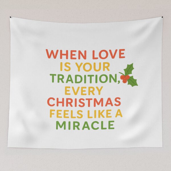 Item preview, Christmas Miracle Love Quote – Cozy Holiday Art designed and sold by Gurjeetpixelart.