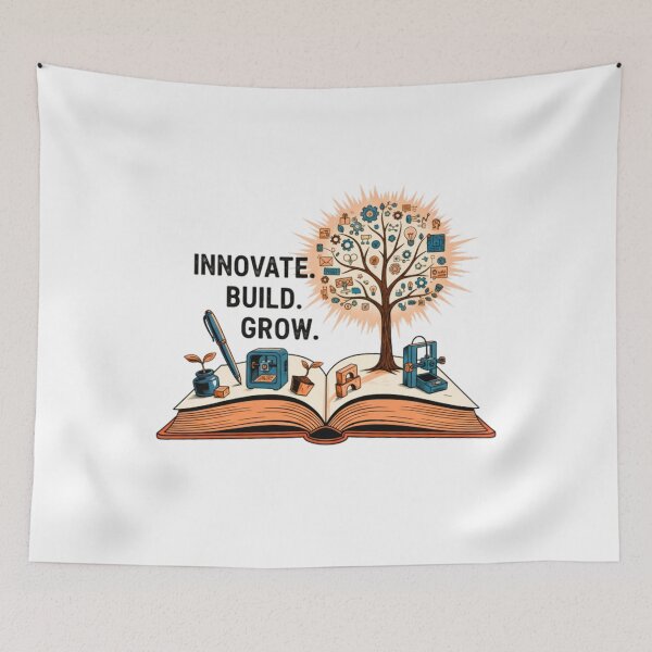 Item preview, Innovate Build Grow – Creativity & Innovation Tree Design designed and sold by Kavya Art.