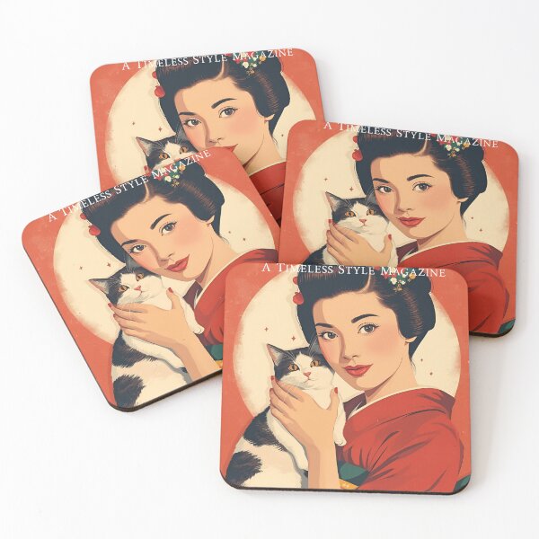 Item preview, Vintage City Magazine - Yumiko Aoyama - Kimono Cat Japan Lady designed and sold by Vintage City.