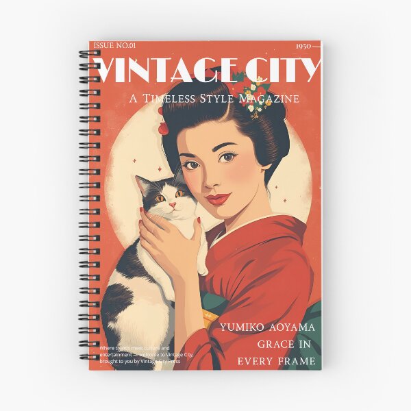 Item preview, Vintage City Magazine - Yumiko Aoyama - Kimono Cat Japan Lady designed and sold by Vintage City.