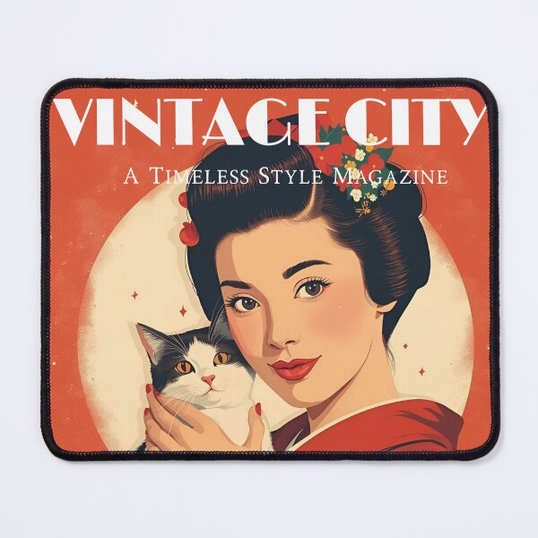 Item preview, Vintage City Magazine - Yumiko Aoyama - Kimono Cat Japan Lady designed and sold by Vintage City.