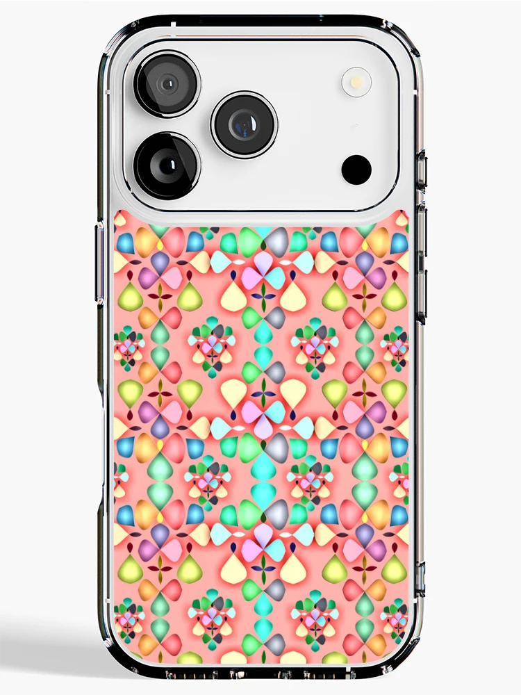 Thumbnail 1 of 5, iPhone Case, Abstract Colorful Floral Pattern Design 8 designed and sold by ClassyPatterns.