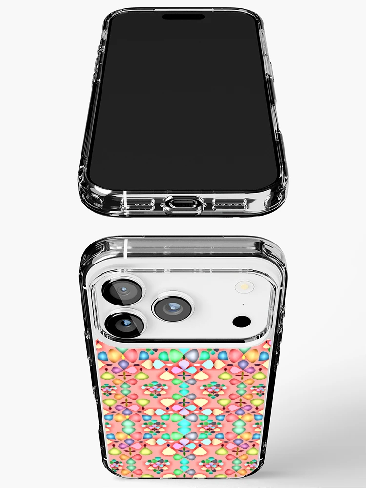 Thumbnail 3 of 5, iPhone Case, Abstract Colorful Floral Pattern Design 8 designed and sold by ClassyPatterns.