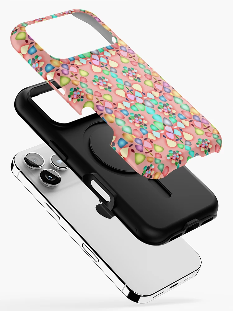 Thumbnail 2 of 4, iPhone Case, Abstract Colorful Floral Pattern Design 8 designed and sold by ClassyPatterns.