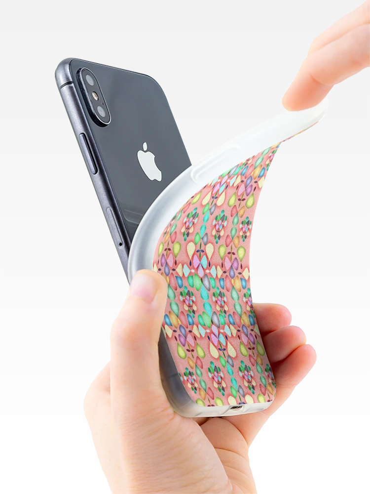 Thumbnail 4 of 5, iPhone Case, Abstract Colorful Floral Pattern Design 8 designed and sold by ClassyPatterns.
