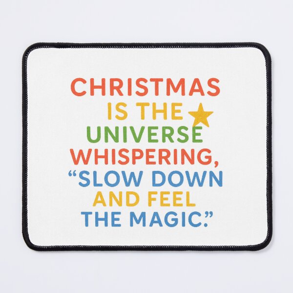 Item preview, Feel the Magic Christmas Quote – Mindful Holiday Typography designed and sold by Gurjeetpixelart.