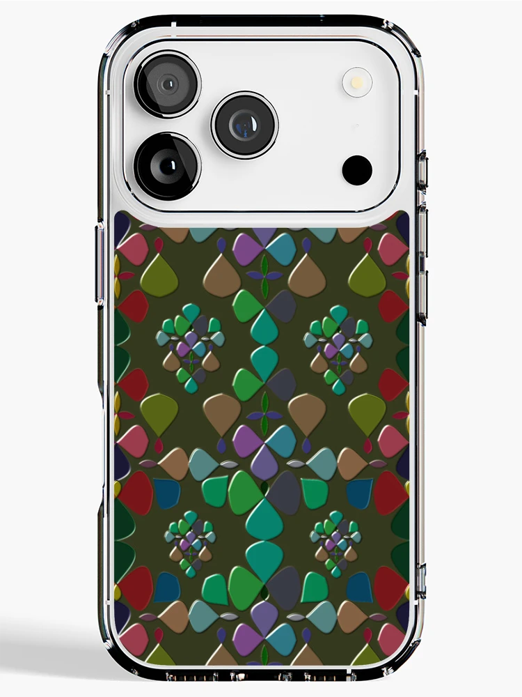Thumbnail 1 of 5, iPhone Case, Abstract Colorful Floral Pattern Design 7 designed and sold by ClassyPatterns.