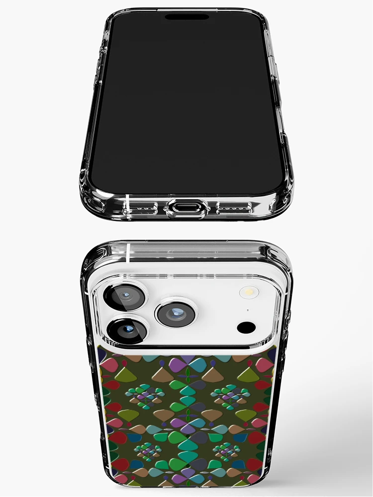 Thumbnail 3 of 5, iPhone Case, Abstract Colorful Floral Pattern Design 7 designed and sold by ClassyPatterns.