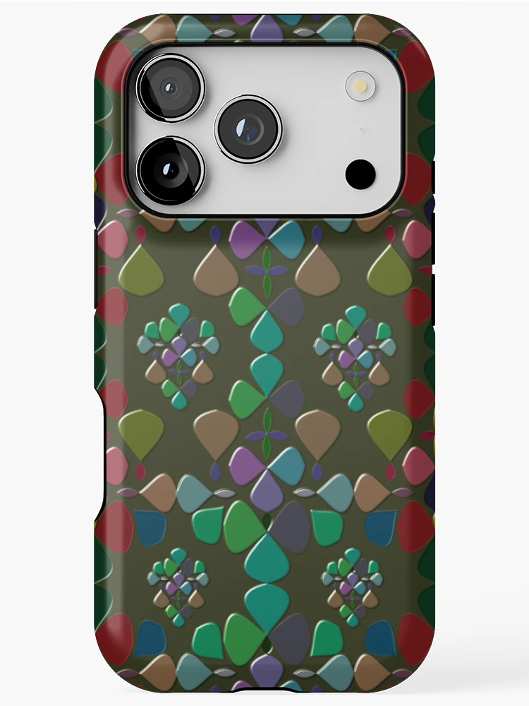 Thumbnail 1 of 4, iPhone Case, Abstract Colorful Floral Pattern Design 7 designed and sold by ClassyPatterns.
