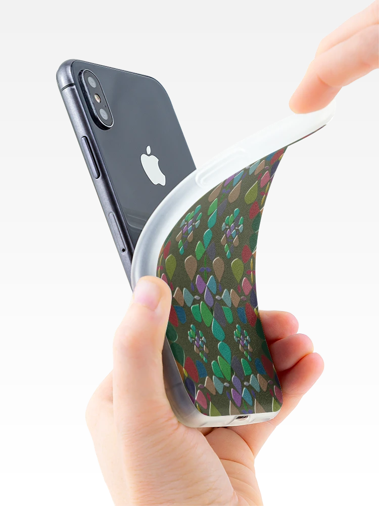 Thumbnail 4 of 5, iPhone Case, Abstract Colorful Floral Pattern Design 7 designed and sold by ClassyPatterns.