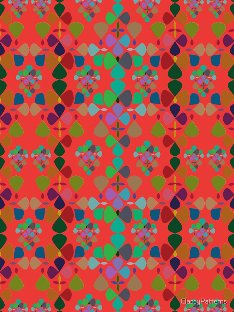 Thumbnail 4 of 4, iPhone Case, Abstract Colorful Floral Pattern Design 6 designed and sold by ClassyPatterns.