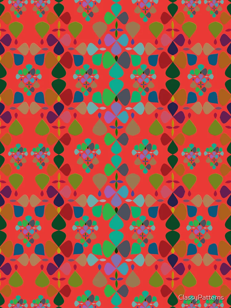Thumbnail 4 of 4, iPhone Case, Abstract Colorful Floral Pattern Design 6 designed and sold by ClassyPatterns.
