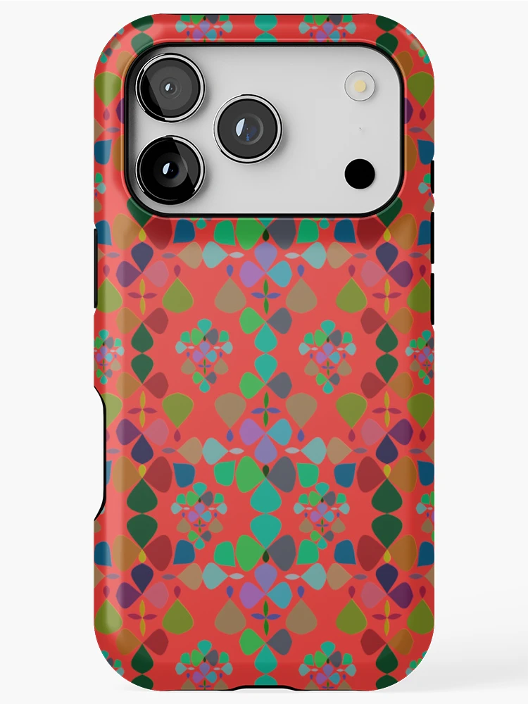 Thumbnail 1 of 4, iPhone Case, Abstract Colorful Floral Pattern Design 6 designed and sold by ClassyPatterns.