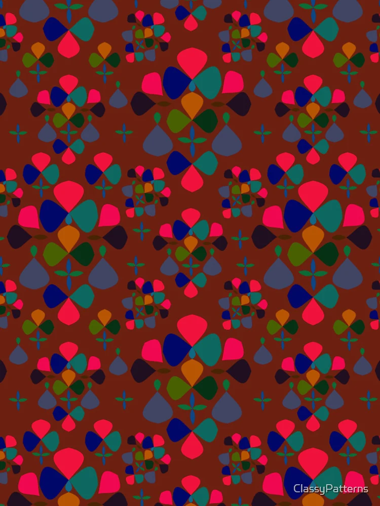 Thumbnail 5 of 5, iPhone Case, Abstract Colorful Floral Pattern Design 3 designed and sold by ClassyPatterns.