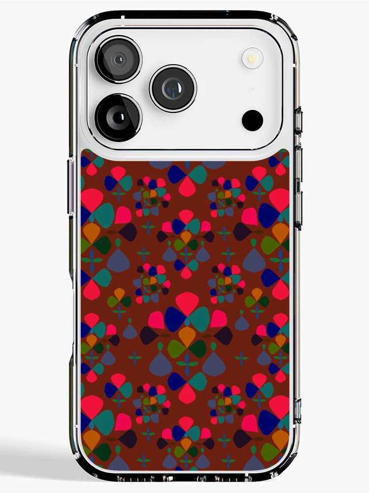 Thumbnail 1 of 5, iPhone Case, Abstract Colorful Floral Pattern Design 3 designed and sold by ClassyPatterns.