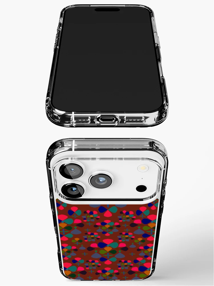 Thumbnail 3 of 5, iPhone Case, Abstract Colorful Floral Pattern Design 3 designed and sold by ClassyPatterns.