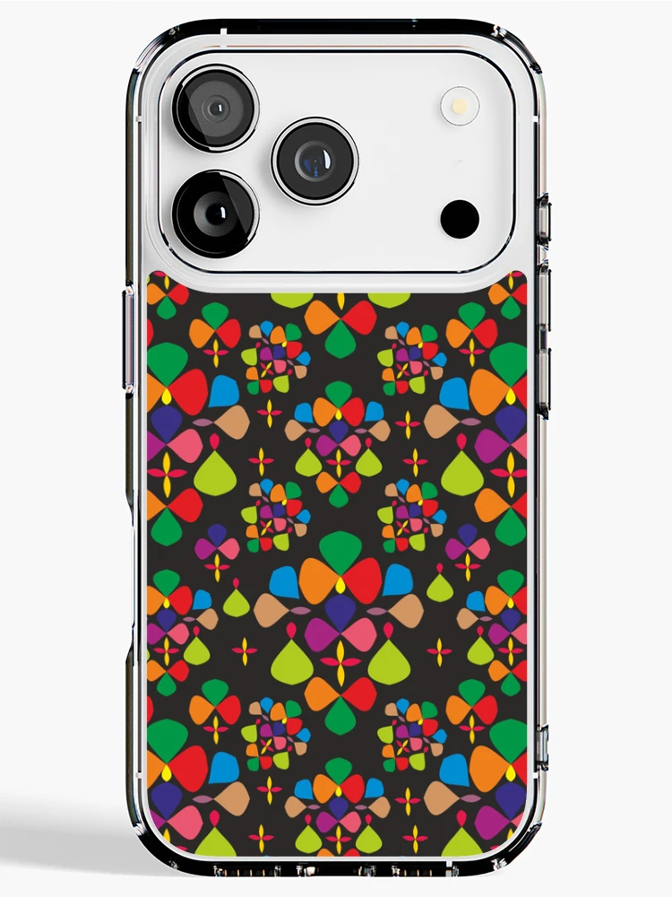 Thumbnail 1 of 5, iPhone Case, Abstract Colorful Floral Pattern Design 1 designed and sold by ClassyPatterns.