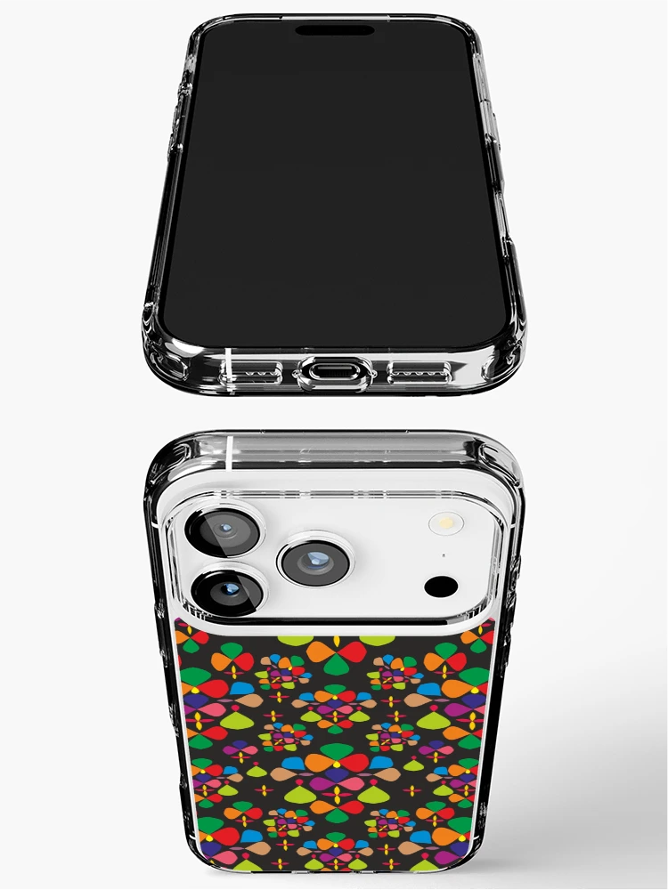 Thumbnail 3 of 5, iPhone Case, Abstract Colorful Floral Pattern Design 1 designed and sold by ClassyPatterns.