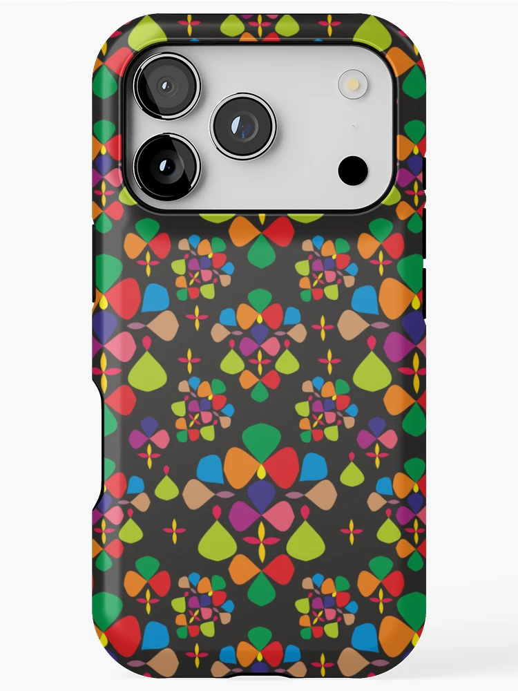 Thumbnail 1 of 4, iPhone Case, Abstract Colorful Floral Pattern Design 1 designed and sold by ClassyPatterns.