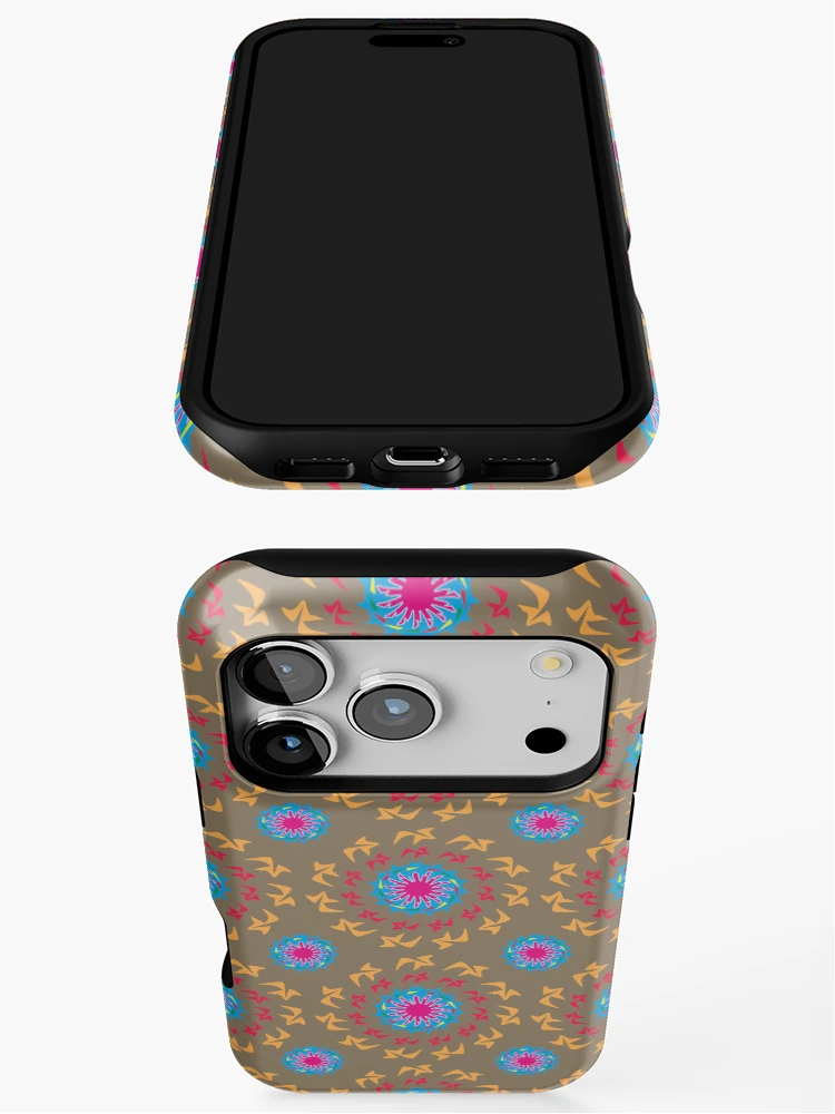 Thumbnail 3 of 4, iPhone Case, Abstract Circular Pattern Design 4 designed and sold by ClassyPatterns.
