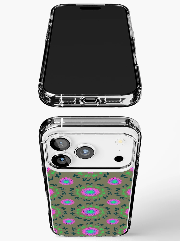 Thumbnail 3 of 5, iPhone Case, Abstract Circular Pattern Design 3 designed and sold by ClassyPatterns.