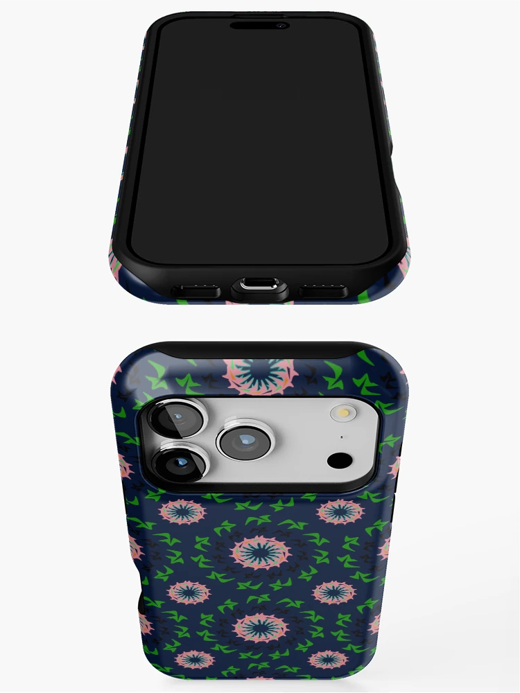 Thumbnail 3 of 4, iPhone Case, Abstract Circular Pattern Design 2 designed and sold by ClassyPatterns.