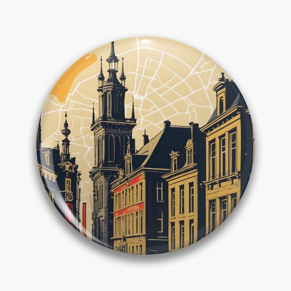 Item preview, Wavre Belgium 1950s Vintage Travel Tourism designed and sold by TravelersGems.