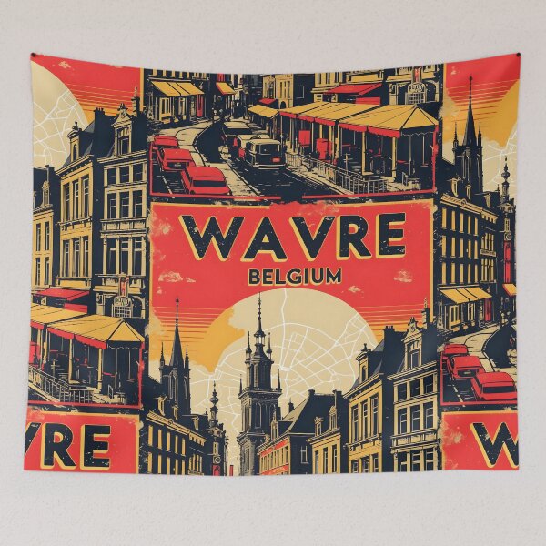 Item preview, Wavre Belgium 1950s Vintage Travel Tourism designed and sold by TravelersGems.