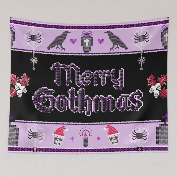 Item preview, Merry Gothmas Sweater designed and sold by SparklefilthStudios.