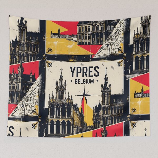 Item preview, Ypres Belgium 1950s Vintage Travel Tourism designed and sold by TravelersGems.