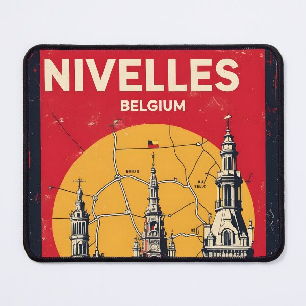 Item preview, Nivelles Belgium 1950s Vintage Travel Tourism designed and sold by TravelersGems.